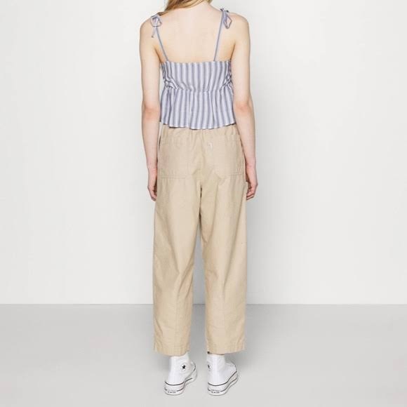 Hollister Co. Blue and White Striped Tank Top - Size Medium (M) - Picture 2 of 2